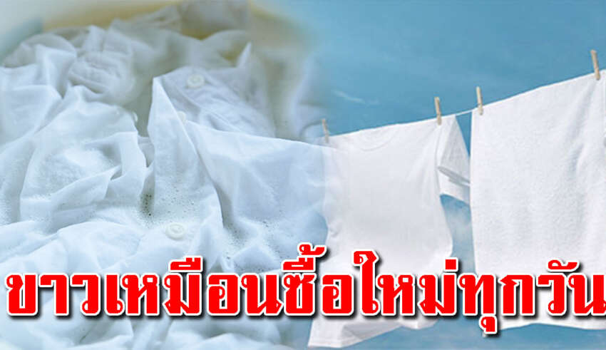 7 ทริคช่วยแม่บ้าน ผ้าขาวสะอาดไม่หมอง ทำตามได้ไม่ยาก