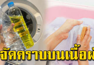ขจัดคราบหมึก คราบเหลืองบนเสื้อผ้า ออกหมดไม่เหลือคราบ