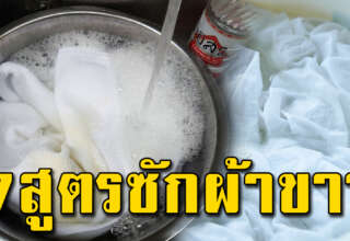 ซักผ้าขาว 7 เคล็ดลับให้สะอาดเหมือนใหม่ คราบแน่นแค่ไหนก็หายเกลี้ยง