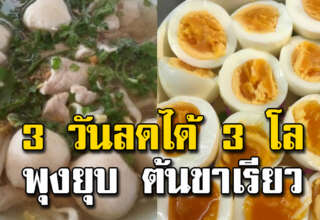แม่บ้านเก็บเอาไว้ เมนูอาหาร 3 วันลงได้ 3 โล แบบฉบับเร่งด่วน