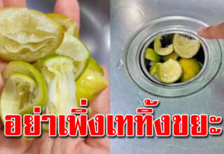 เปลือกมะนาวอย่าเพิ่งทิ้ง แม่บ้านต้องรีบเก็บไว้เลย ประโยชน์เยอะมาก
