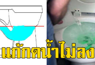 ชักโครกกดไม่ลง ให้ทำตามนี้ ไม่ต้องเรียกช่าง